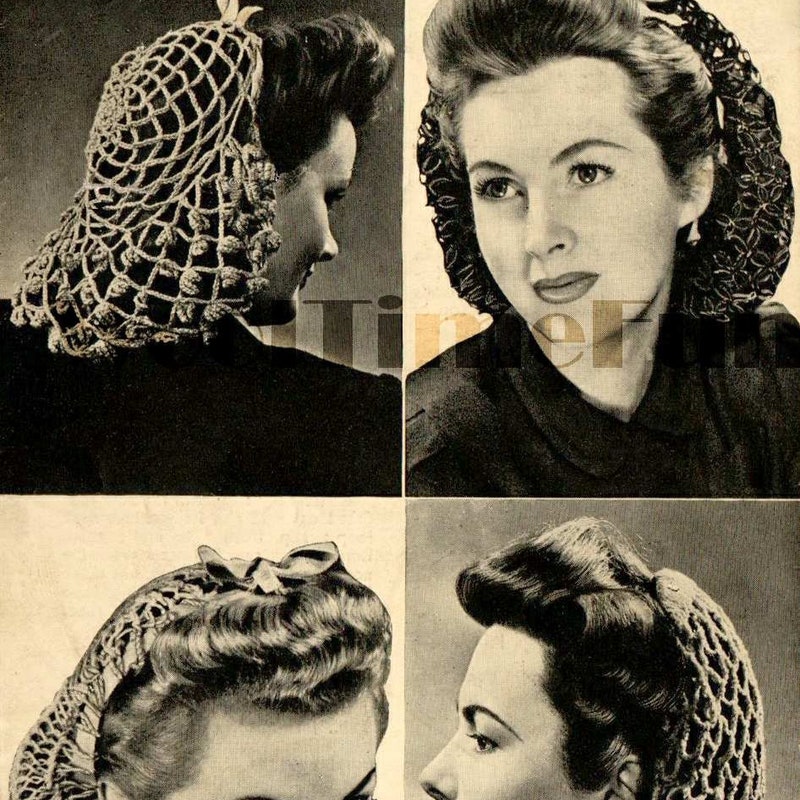 Vintage Hair Snood Net - Etsy UK