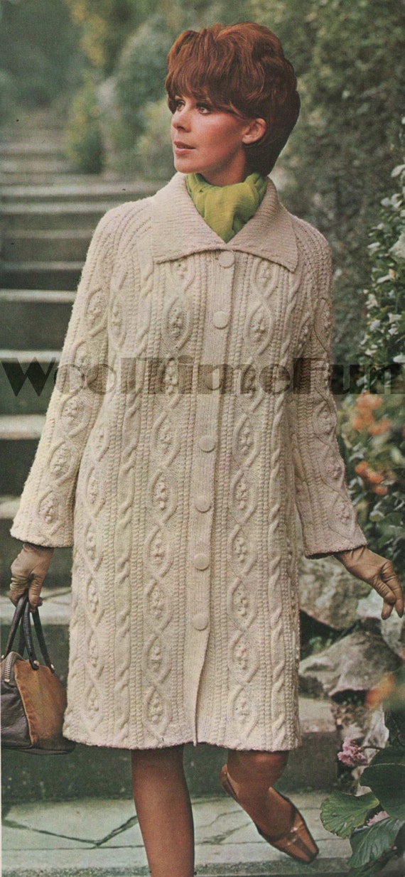 vintage knit coat