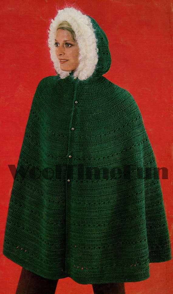 Capa para mujer a crochet