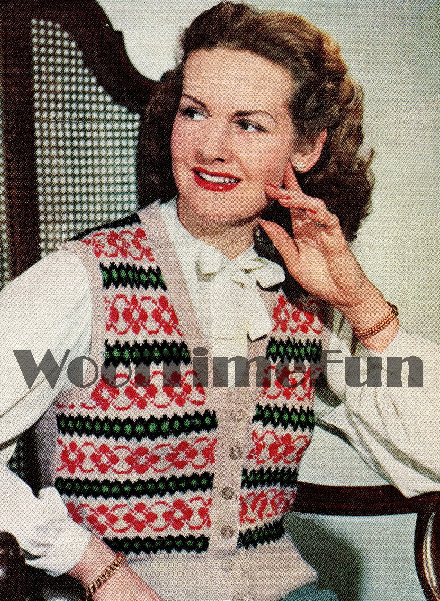 fair isle waistcoat ladies