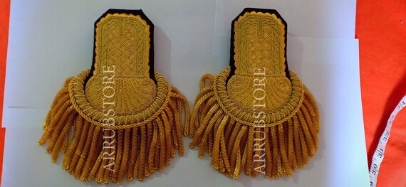 Custom made naval bullion fringe epaulette,officer,uniform,NEW,Reproduction