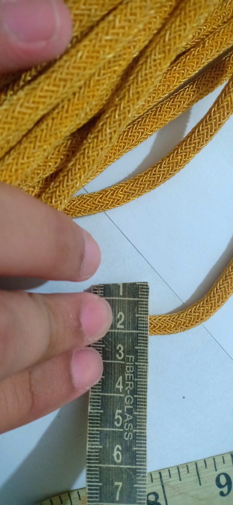 Gold bullion wire cord 5mm to 6mm size aiguillette uniform Etsy