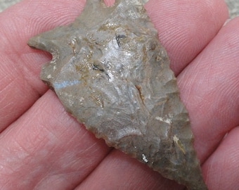 Bonita base fracturada auténtica de Decatur, Tennessee, artefacto, reliquia y punta de flecha.