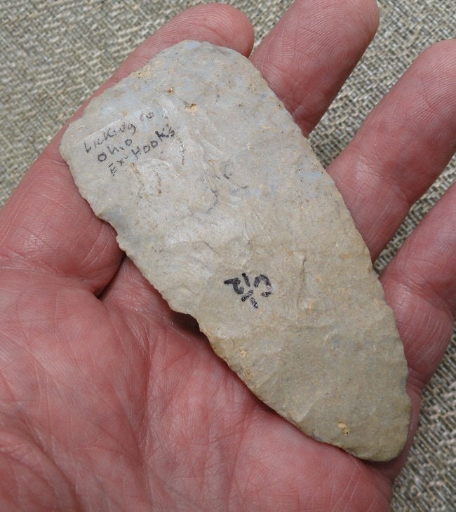 Really Nice Authentic Flint Ridge Blade Found In Ohio / Artifact / Relic / Arrowhead