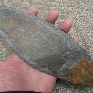 Nice Authentic Large Slate Glacial Kame Gorget Preform Found in Ohio / Artifact / Relic / Arrowhead