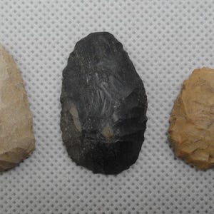 3 Nice Uniface Scrapers Found In Indiana / Artifact / Relic / Arrowhead