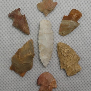 7 Very Nice Arrowheads Found In Missouri / Artifact / Relic / Arrowhead