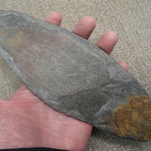 Nice Authentic Arrowhead Huge Slate Gorget Preform Found in Ohio / Artifact / Relic / Arrowhead