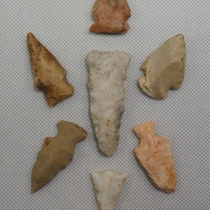 7 Really Nice Arrowheads Found In Missouri / Artifact / Relic / Arrowhead
