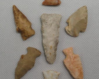 7 Really Nice Arrowheads Found In Missouri / Artifact / Relic / Arrowhead