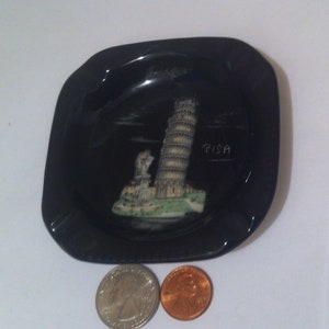 Vintage Ashtray, Leaning Tower of Pisa, Cigarette Ashtray, Cigar Ashtray, Home Decor, Tobacco Accessory, Quality Nice Ashtray