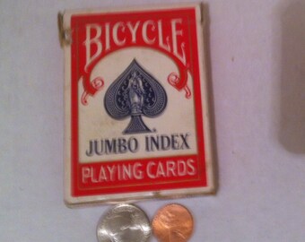 Cartas de jogar pôquer vintage, índice Jumbo de bicicleta, 5 cartas, 21, pôquer, cartas de jogar, feitas nos EUA, jogos de azar, cartas