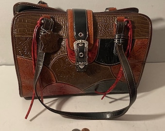 Vintage M.C. Purse, Quality, Lots of Pockets, 12 X 9 X 4 1/2, Western Style, Country and Western, Fashion, Accessory, Bag, Pouch - Etsy Vintage M.C. Purse, Quality, Lots of Pockets, 12 X 9 X 4 1/2, Western Style, Country and Western, Fashion, Accessory, Bag, Pouch - Etsy