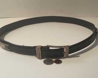 Vintage Leather Belt and Buckle, Brighton, Really Nice  display picture 1