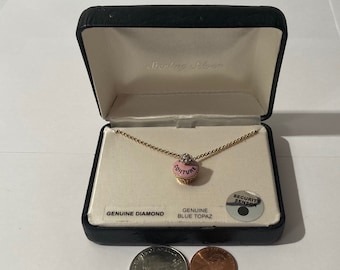 Juicy Couture Necklace in Original Box, Blue Topaz, Genuine Diamond, Quality, Fashion, Sterling Silver, Necklace, Juicy, Accessory