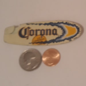 Vintage Metal Lighter, Cigarette, Cigars, Metal Corona Beer Lighter, Fun Lighter, Works