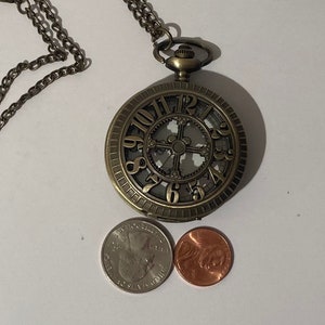 Vintage Metal Pocket Watch, Clock Face, Clock, Time, Style image 1