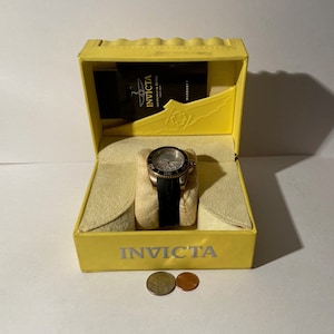 Vintage Metal Invicta Angel Watch, Time Piece, Clock, Wrist Watch, Fashion, Accessory, Quality, Nice, Free Shipping in the U.S.