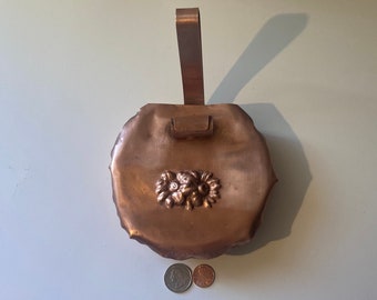 Vintage Copper Metal Ash Catcher, Dustpan, 8" Long, Cleaning, Kitchen Decor, Table Decor, Shelf Display