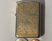 Vintage Metal Brass Zippo Lighter, Camel, Made in USA, Cigarettes, More