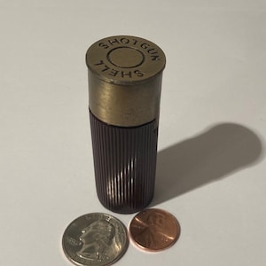 Vintage Metal Lighter, 12 Gauge Shell, Cigarettes, More