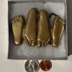 Vintage Metal Brass Belt Buckle, 4 Feet, Sex, People Doing it, Fun, Nice Design, Heavy Duty, Quality, Fashion, Belts, Shelf Display