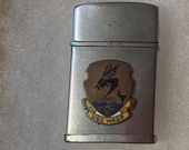 Vintage Metal Beta 600 Lighter, U.S.S. Wasp LHD-1, Amphibious Assault Ship, Navy