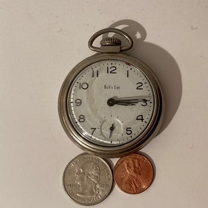 Bulls eye pocket watch 90001 shop