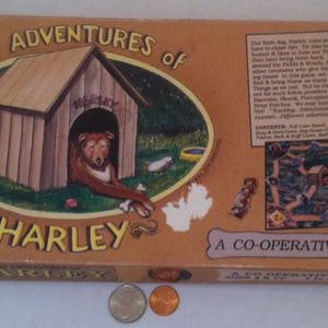 Vintage 1993 Game, The Adventures of Harley Game, Made in Canada, Family Pasttimes, Board Game, Family Game, A Co-Operative Game