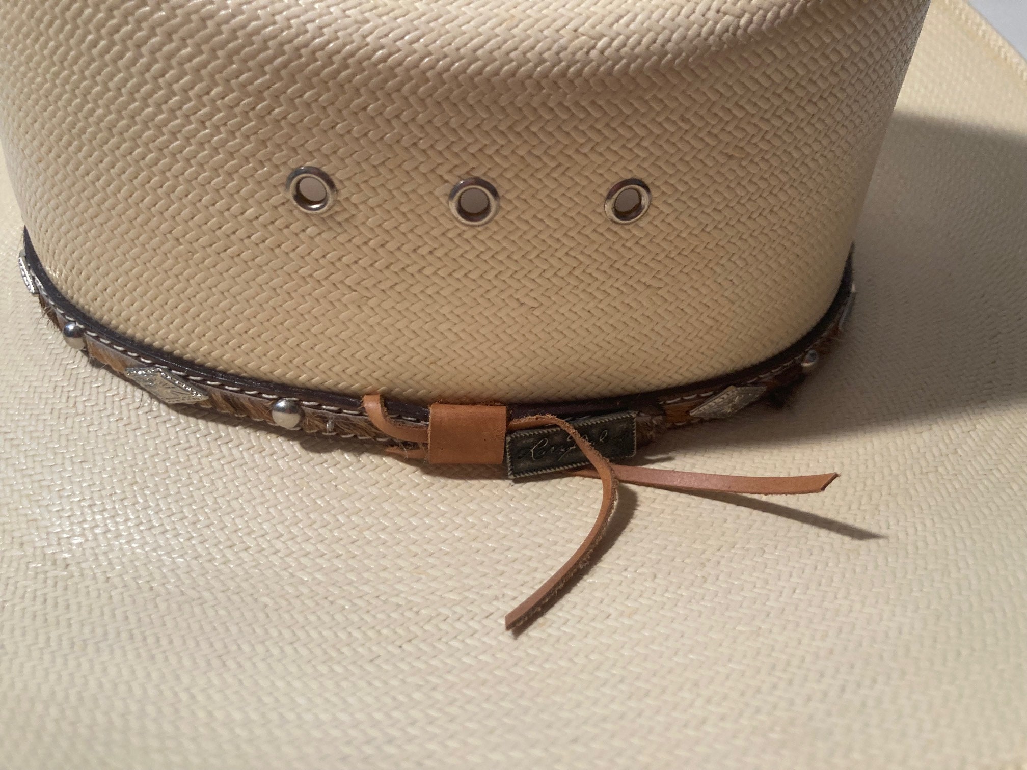 Vintage Cowboy Hat, White, Larry Mahan Hat Collection  display picture 2