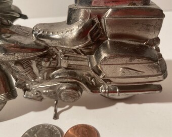 Vintage Metal Harley Davidson, Motorcycle, Road King, Table Lighter,  Comoy's of London, 5 1/2