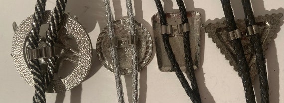 Vintage Lot of 4 Metal Bolo Ties, Moose Lodge, Tr… - image 7