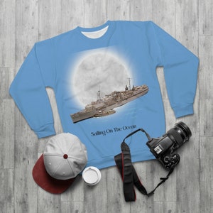 USS Tarawa LHA-1 POD Navy Ship  Unisex Sweatshirt (aop)
