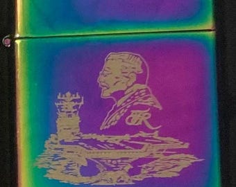 Vintage 2004 Metal Zippo Lighter, U.S.S. Theodore Roosevelt CVN-71