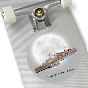 USS Tarawa LHA-1 POD Navy Ship  Round Vinyl Stickers
