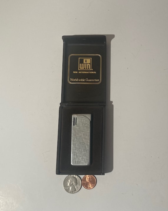 Vintage Metal Lighter, WIN, Nice Design, Heavy Duty, Cigarettes, Cigars,  Smoking, More