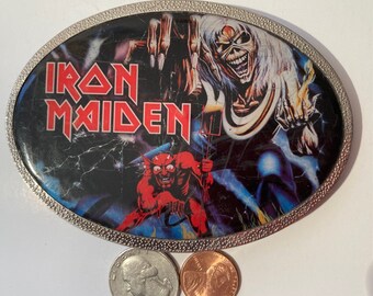 Iron Maiden Buckle - Etsy