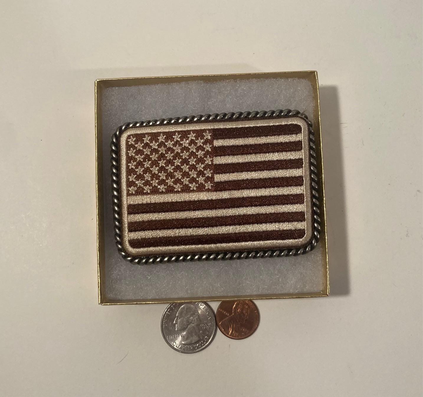 Boucle De Ceinture Militaire En Métal - Style Ruban - Fabriqué Aux USA - Livraison Gratuite