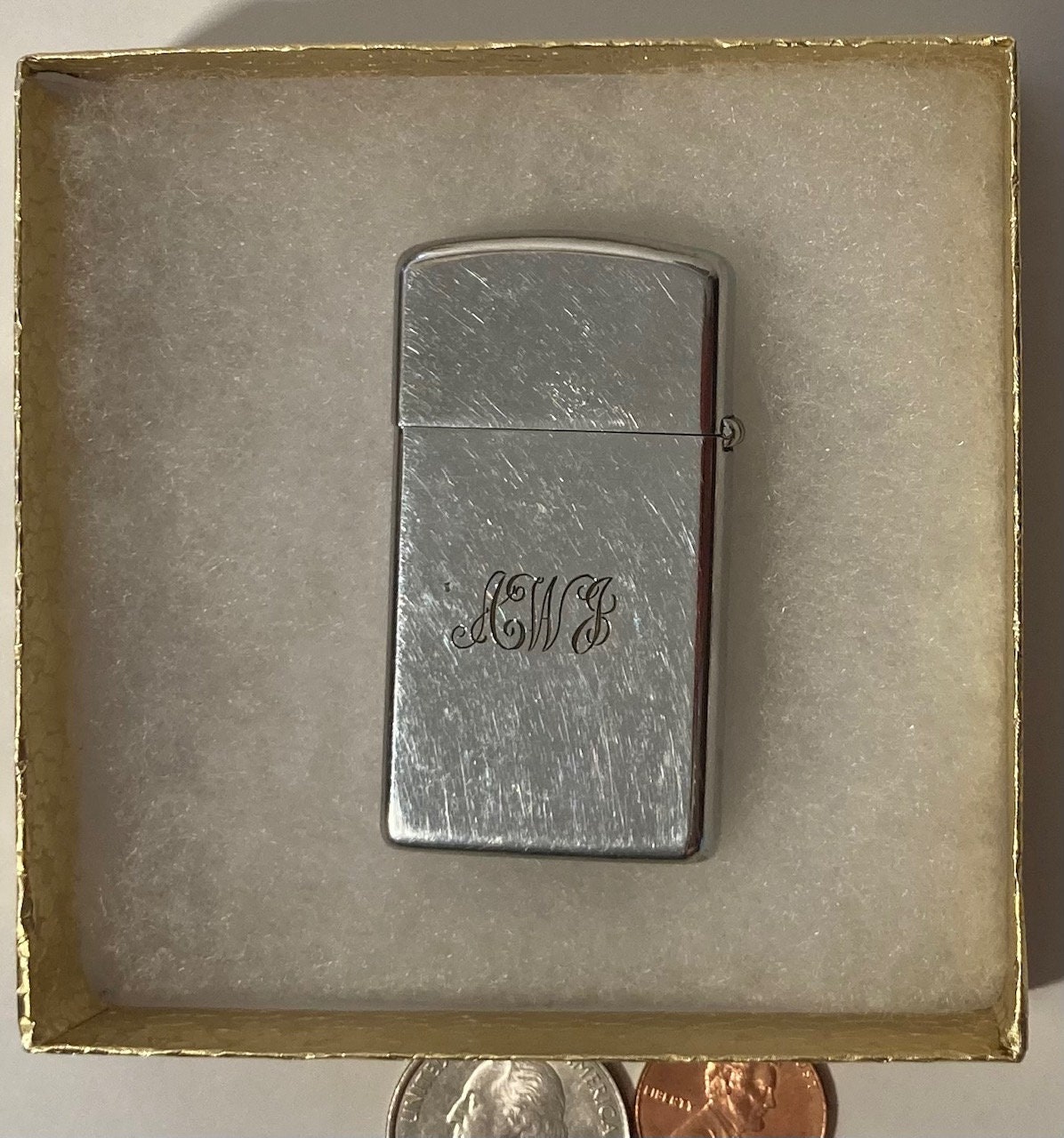 Vintage Metal Zippo, U.S.S. James C. Owens DD-776, Destroyer Ship