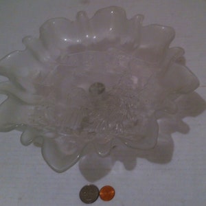 Vintage Mikasa Holiday Classics Crystal Footed Bon Bon Platter -9”, Made in Germany