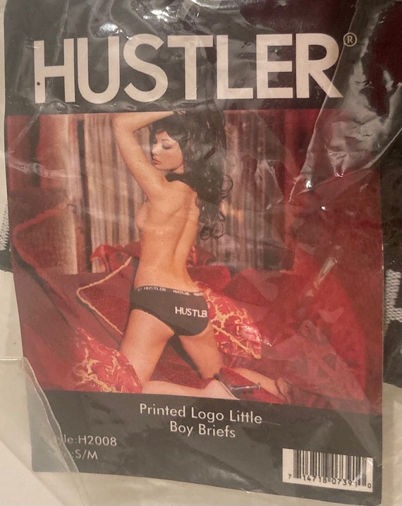 Vintage 90's Black Hustler Girls Briefs Size S/M Very Etsy Polska 