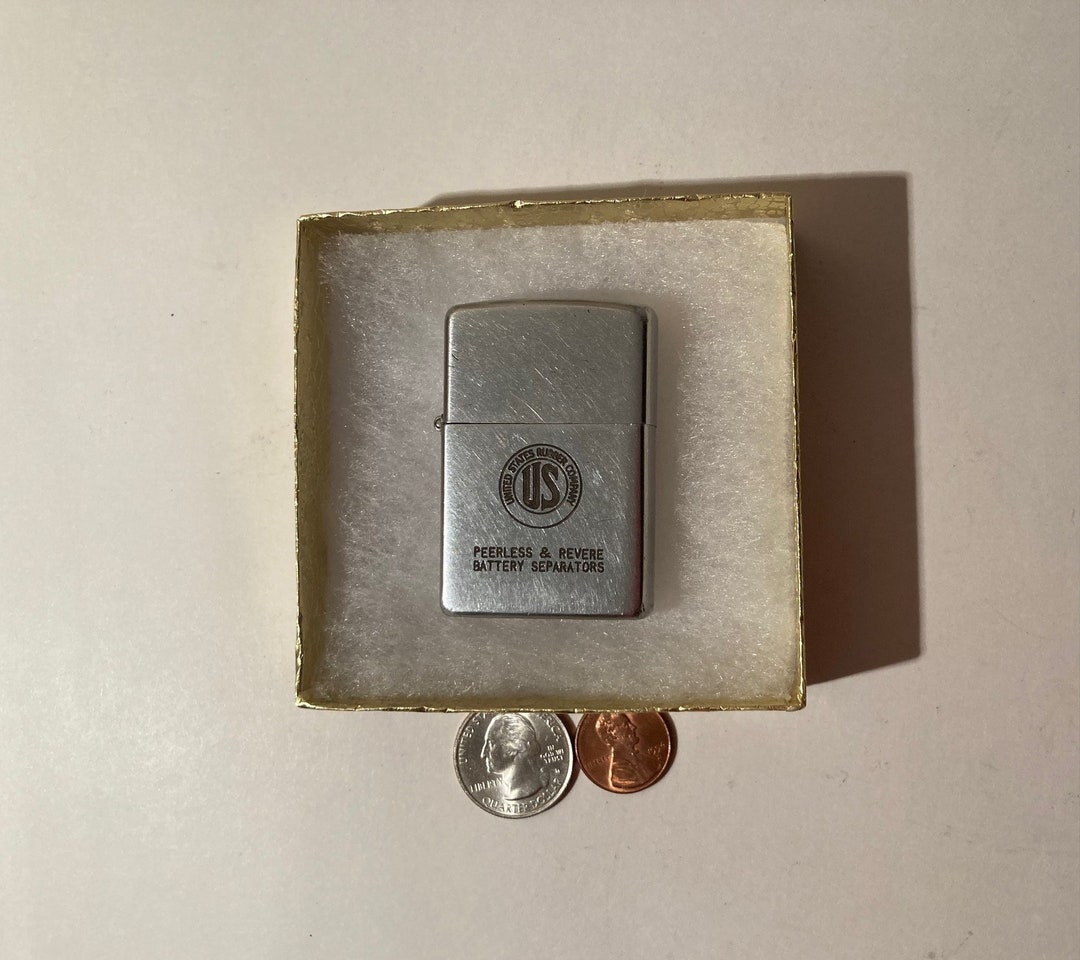 Vintage Metal Zippo Lighter United States Rubber Company Etsy