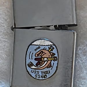 USS Blueback Submarine SS 581 Zippo Slim Lighter- Used 1982 - Etsy