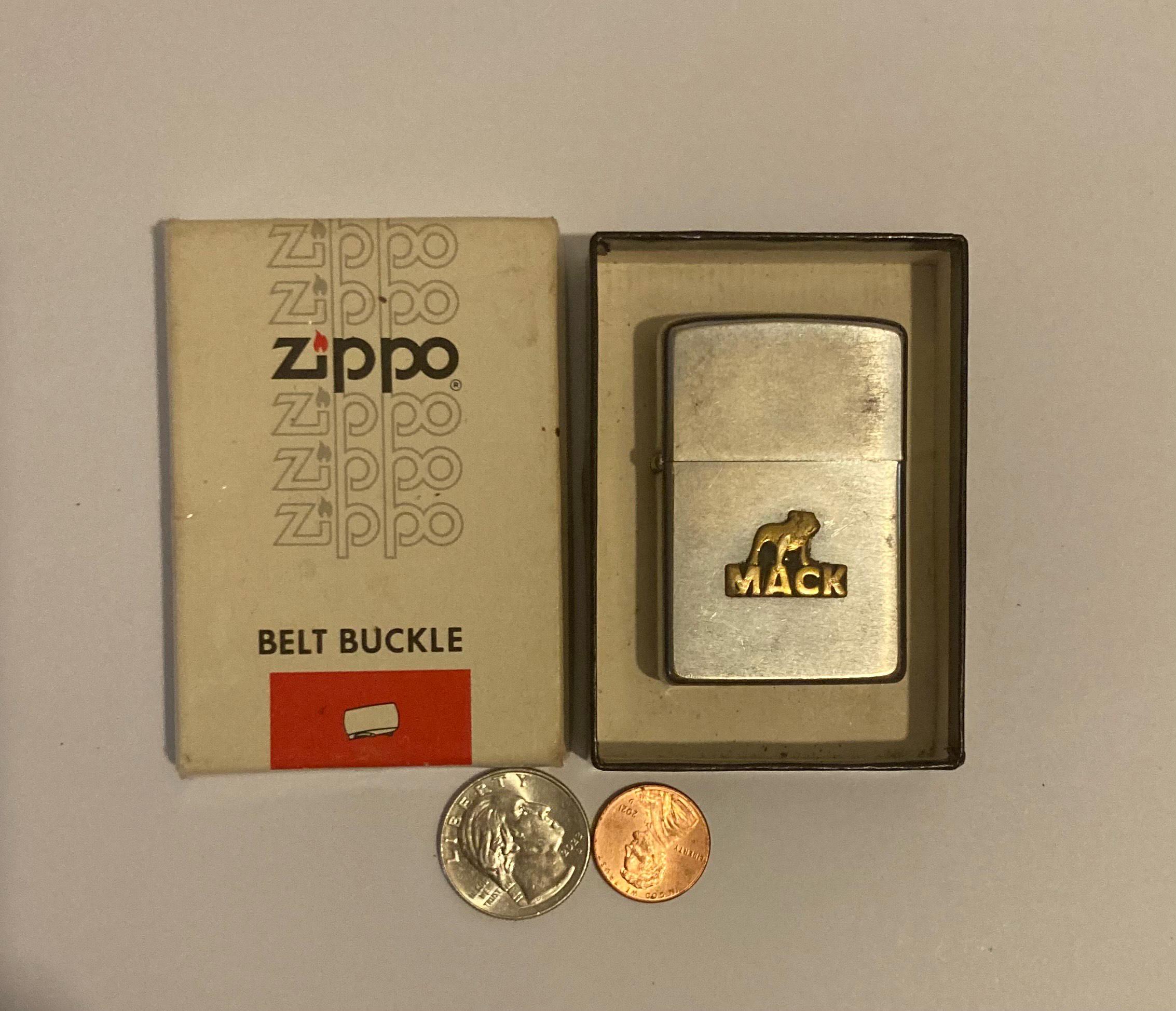 Vintage Metal Zippo Lighter, Mack, Truck, Trucking, 18 Wheeler