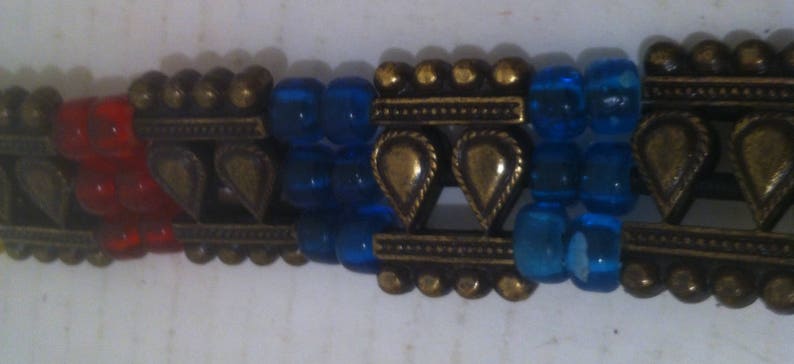 Brass Vintage Country /& Western Belt it is used and nice This is not brand new Really Fun Decorative Jewels Very Heavy Duty