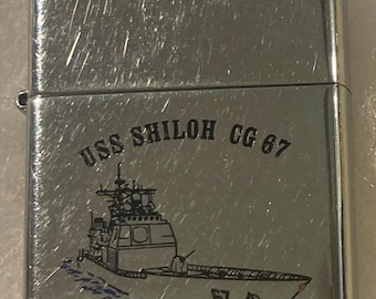 【★非常レア★米軍放出品】USS CG67 SHILOH船マーク付きブランケット 非常レア 米軍放出品】（アメリカ製）USS CG67 SHILOH 船マーク
