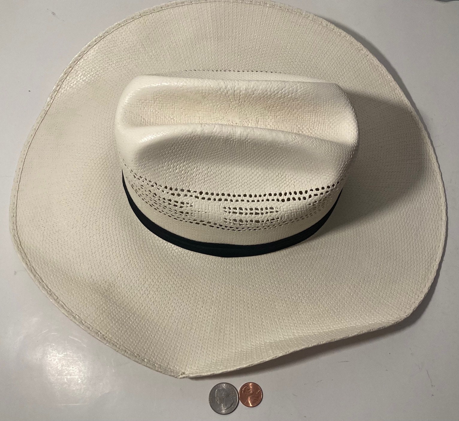 Vintage Cowboy Hat, Lone Star, Straw Hat, Size 7, Self  display picture 1