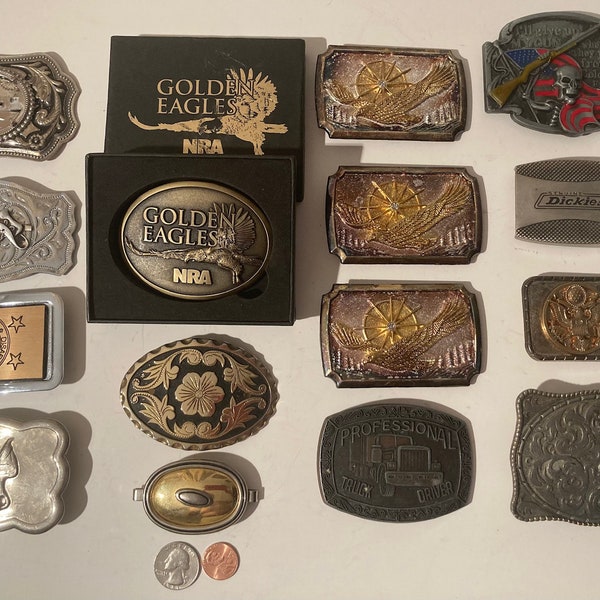 Coin Belt Buckle Etsy