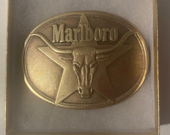 ヴィンテージ メタル ベルト バックル、素敵なアメリカの白頭鷲、青と