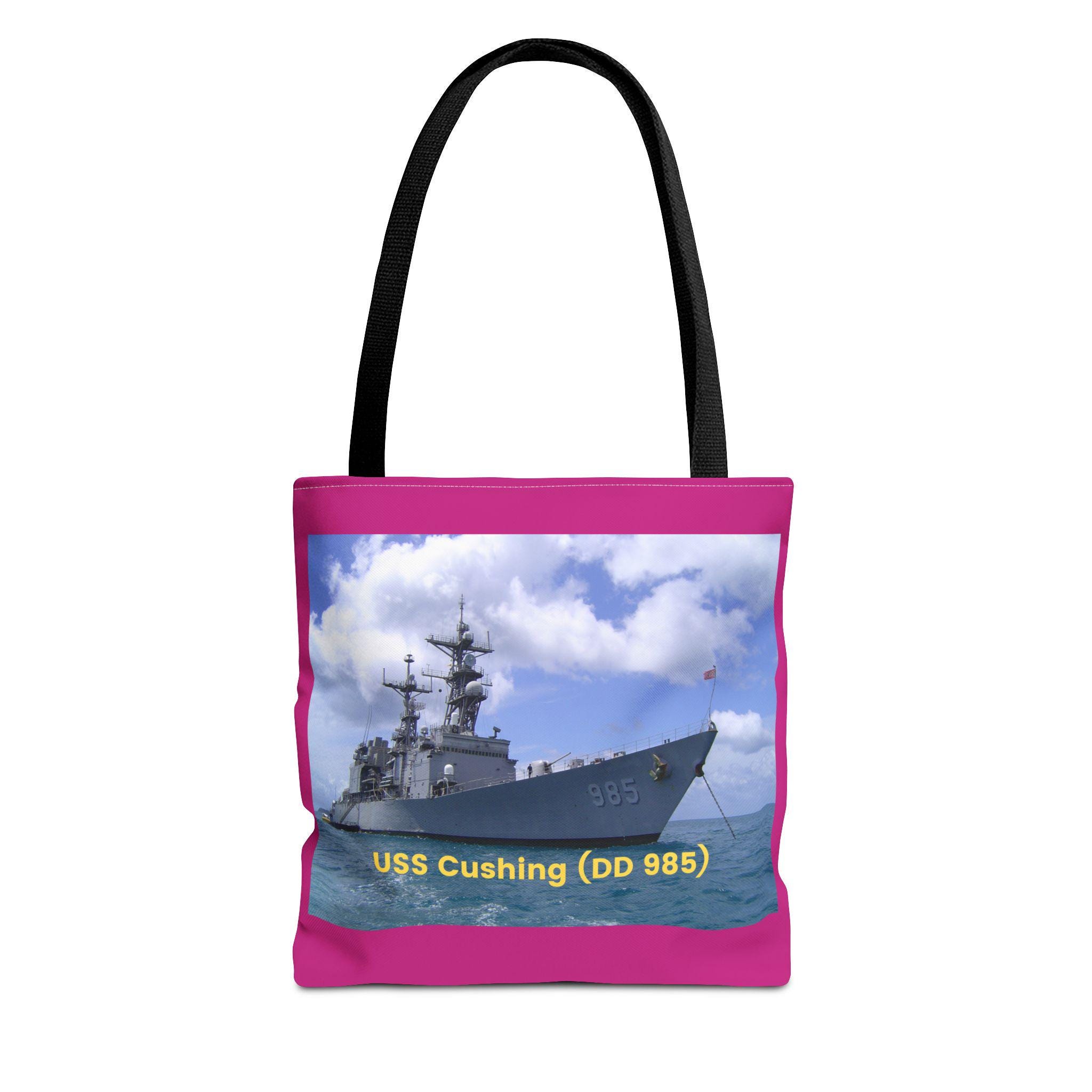 USS クッシング (DD 985) 海軍 POD Smileandlaughtees トートバッグ